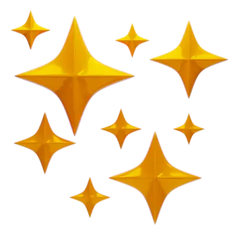 a group of yellow stars on a white background