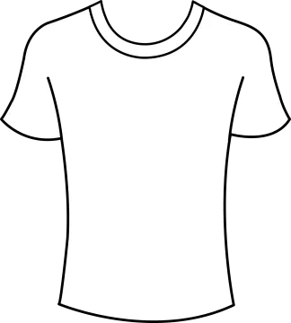 a white t - shirt template