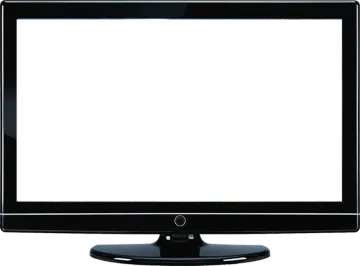 a computer monitor with a blank screen
