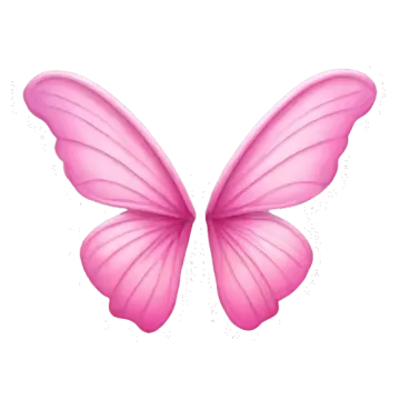 a pink butterfly on white background