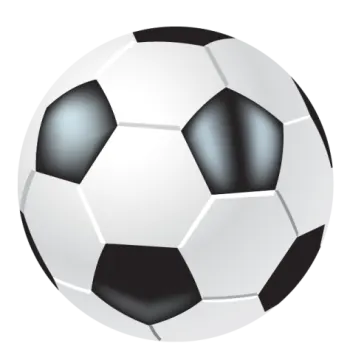 a soccer ball on a white background