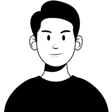 a black and white image of a man's face