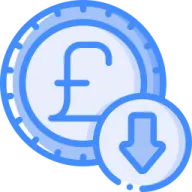 two coins with a coin icon in the middle