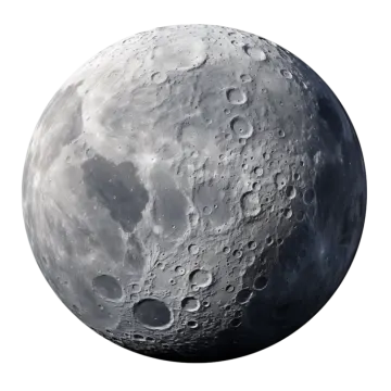 an image of the moon on a white background