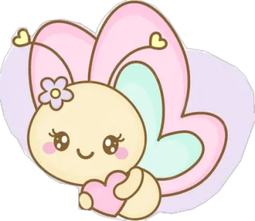 a cute little angel with wings on her back