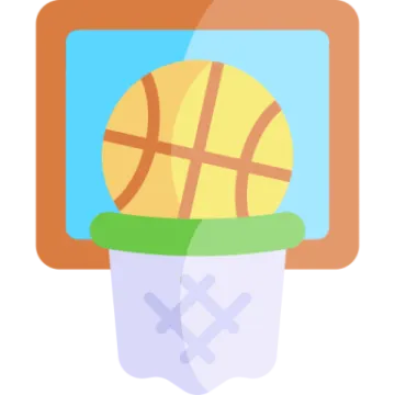 a basketball ball in a plastic cup