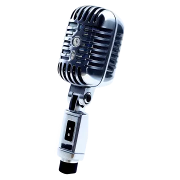an old fashioned microphone on a white background