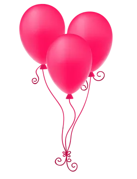 a bunch of pink balloons