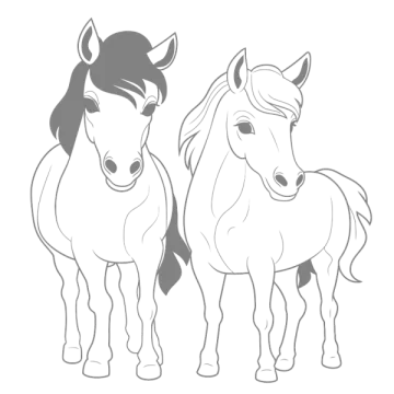 how to draw a horse step by step