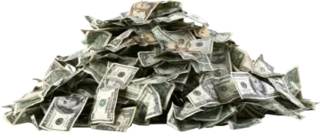 a pile of money
