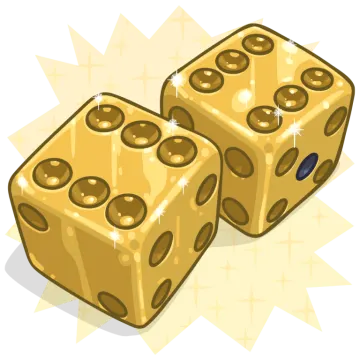 a pair of dice on a white background