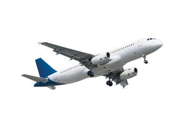 a large passenger jet flying in the sky