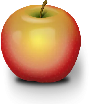 an apple on a white background