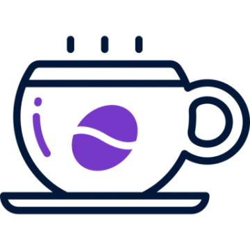 a cup of tea with a leaf in it