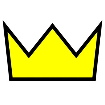 a yellow crown