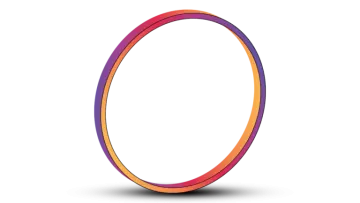 a colorful ring on a white background