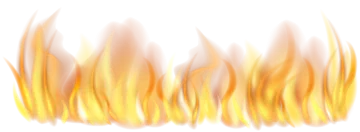 fire flames on a white background