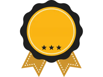 a gold medal with three stars on it