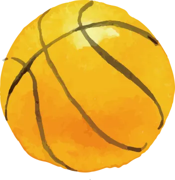 a basketball ball on a white background