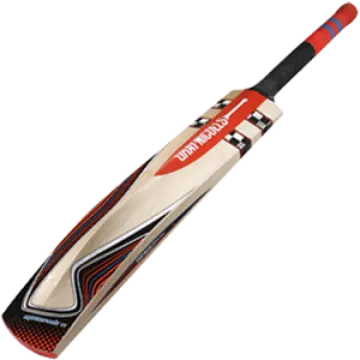 a cricket bat on a white background