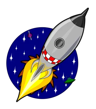 an image of a rocket flying in the sky