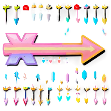a bunch of different colored arrows