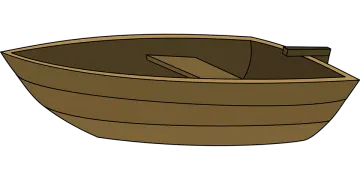 a wooden boat