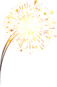 a firework on a white background