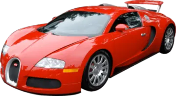 a red sports car on a white background