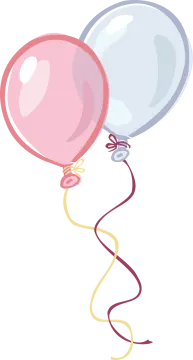 a bunch of balloons on a white background
