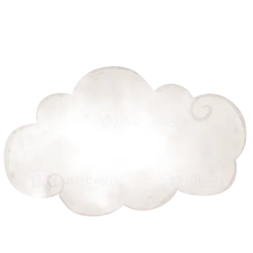 an illustration of a cloud with a white background