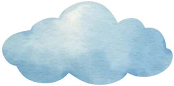 a watercolor cloud on a white background