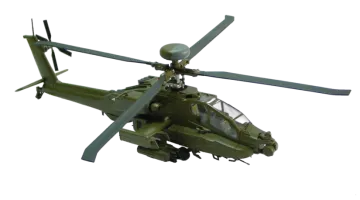 a model of a helicopter on a white background