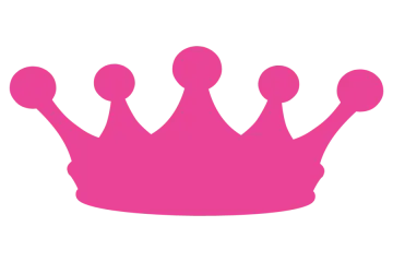 a pink crown