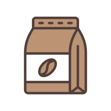 a bag of coffee