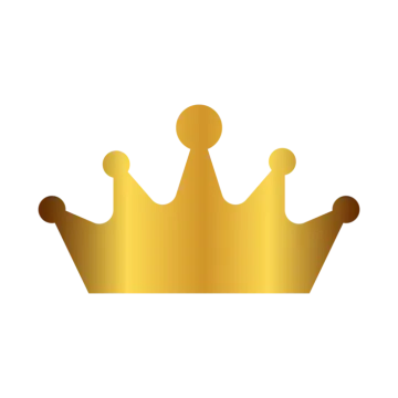 a gold crown on a white background