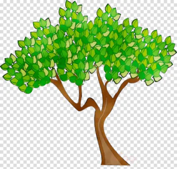 a tree with green leaves clipart