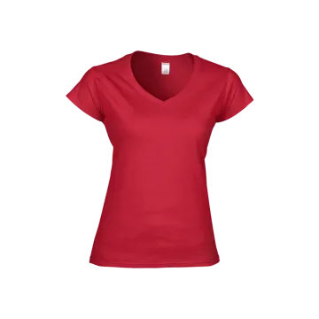a women's red t - shirt
