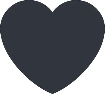 a black heart on a white background