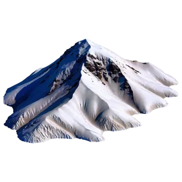 a snow covered mountain