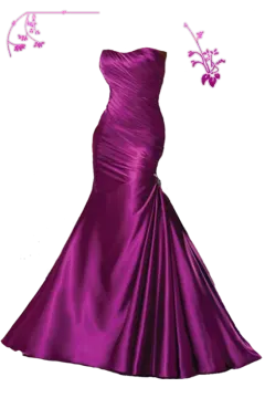 a purple dress on a white background