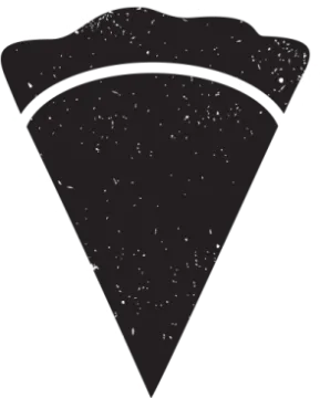 a black and white image of a triangle
