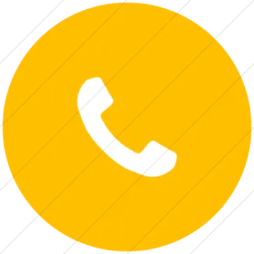 a yellow phone icon with a white background
