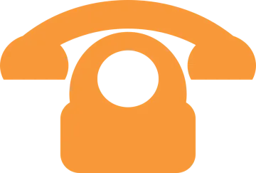an orange phone icon