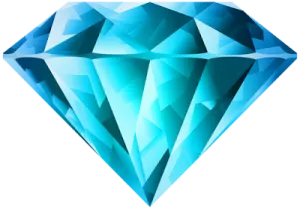 a blue diamond