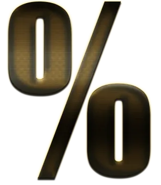 an image of a percentage sign on a white background