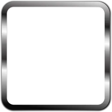 a square metal frame on a white background