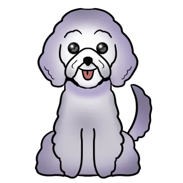 a cartoon dog with its tongue sticking out