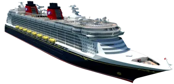 a large cruise ship on a white background