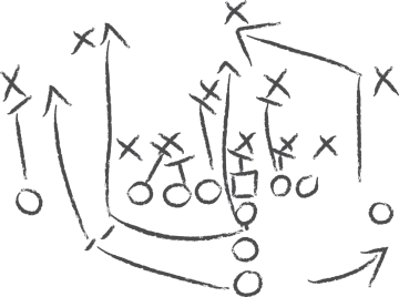 a black and white drawing of arrows